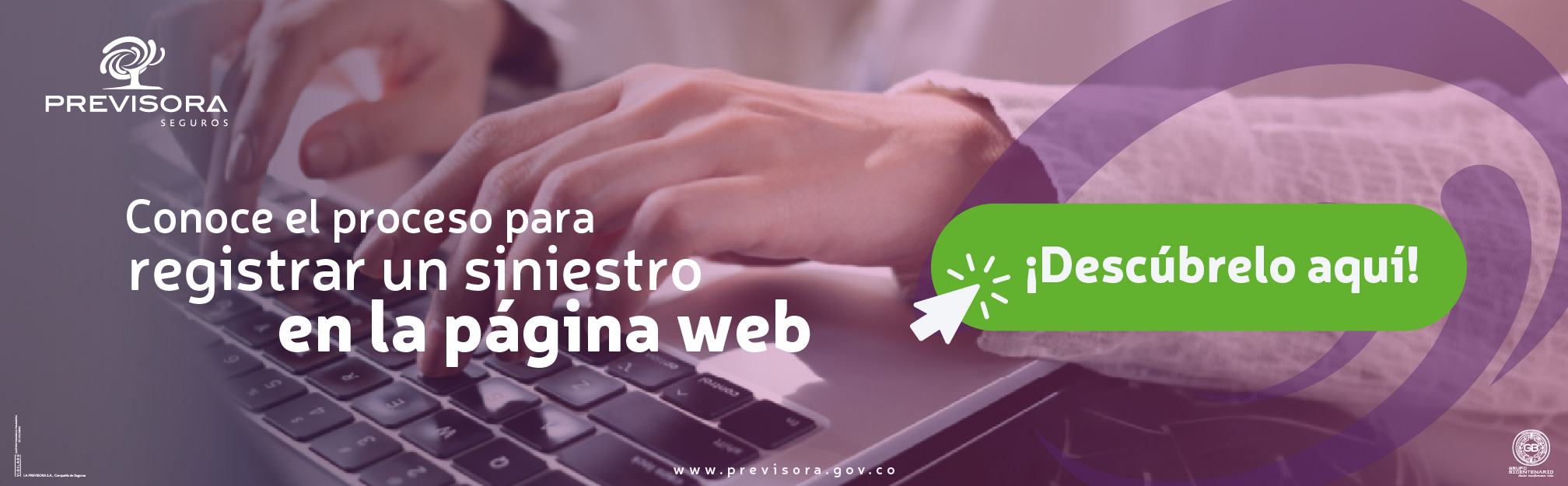 Conoce el proceso para registrar un siniestro en la página web